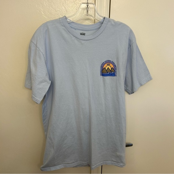 Vans Off The Wall Southern California Light Blue Graphic T-Shirt Size M - Picture 1 of 6